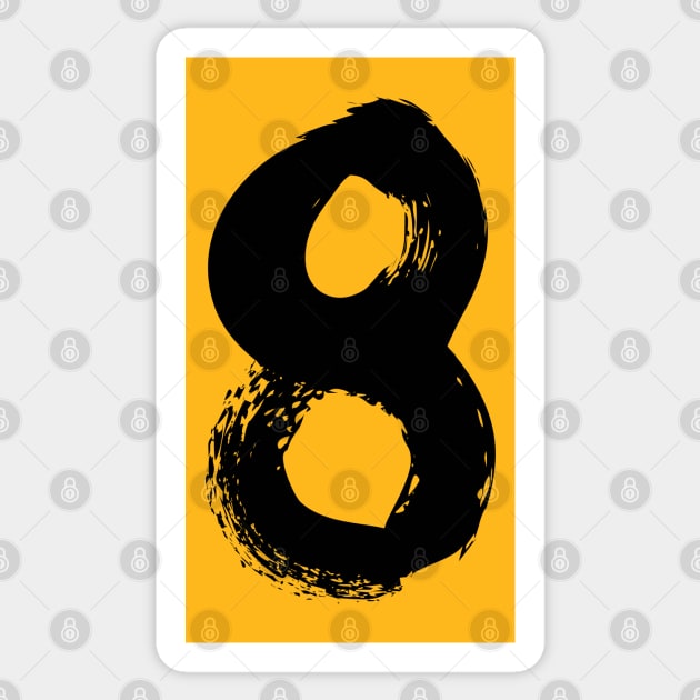 Number 8 Sticker by Erena Samohai